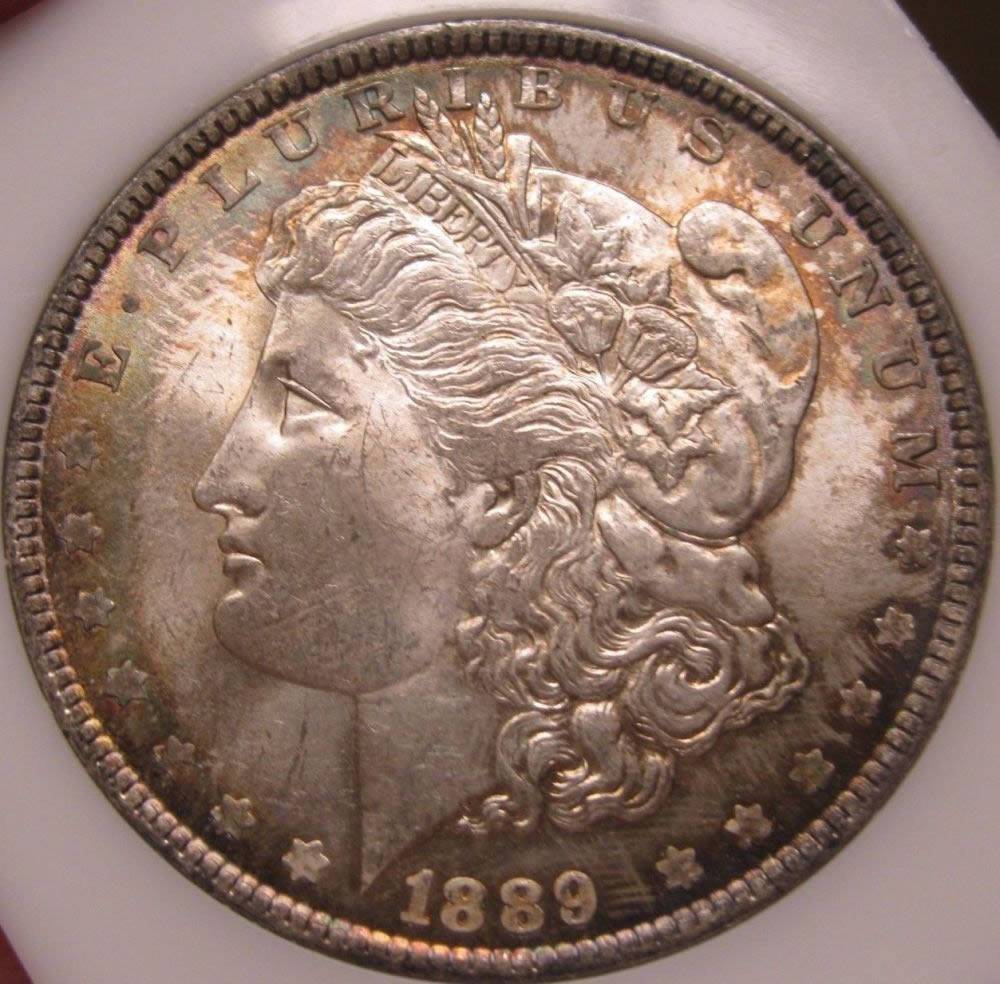 1899-Morgan-Dollar---Textile-Toning-Or-...?-Grade-It.-Raw