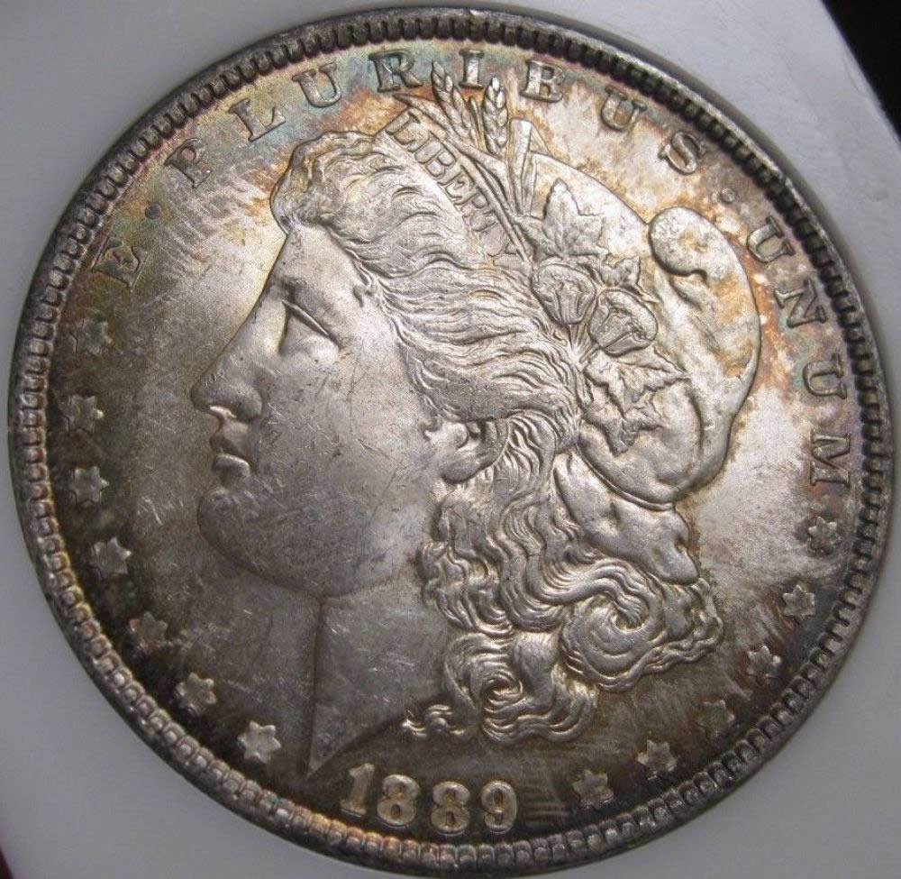 1899-Morgan-Dollar---Textile-Toning-Or-...?-Grade-It.-Raw