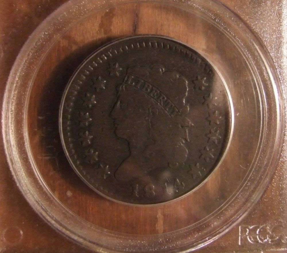 1814-Classic-Head-Large-Cent,-Slabbed,-Grade-Added-PCGS