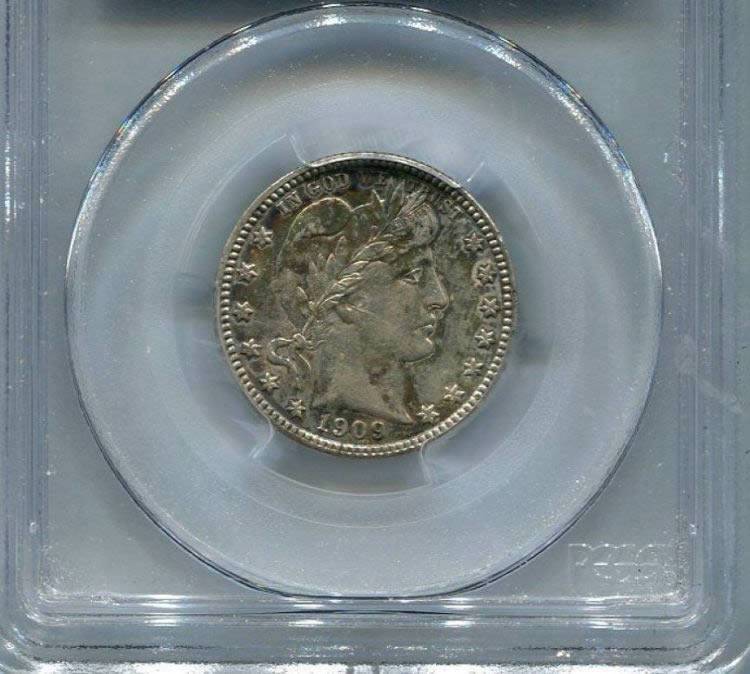 1909-D-Barber-Quarter,-Interesting-Toning,-Grade-It-Vs.-PCGS