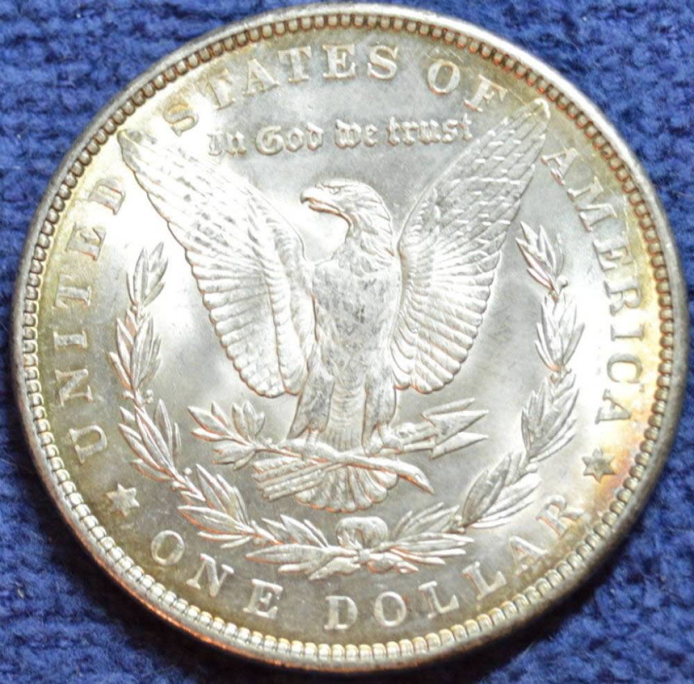 1899-Morgan-Dollar---Textile-Toning-Or-...?-Grade-It.-Raw