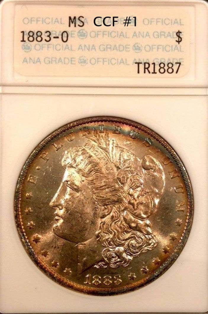 1883-O-Morgan-Dollar,-Toned,-You-Grade-Vs.-Old-ANACS!