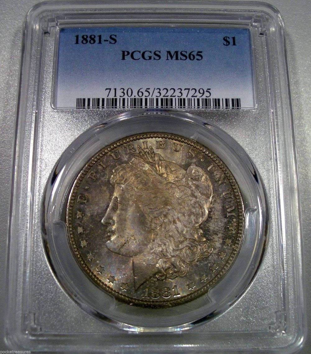 1881-S-Morgan-Dollar,-Heavy-Toning,-You-Vs.-PCGS-Grade-Add