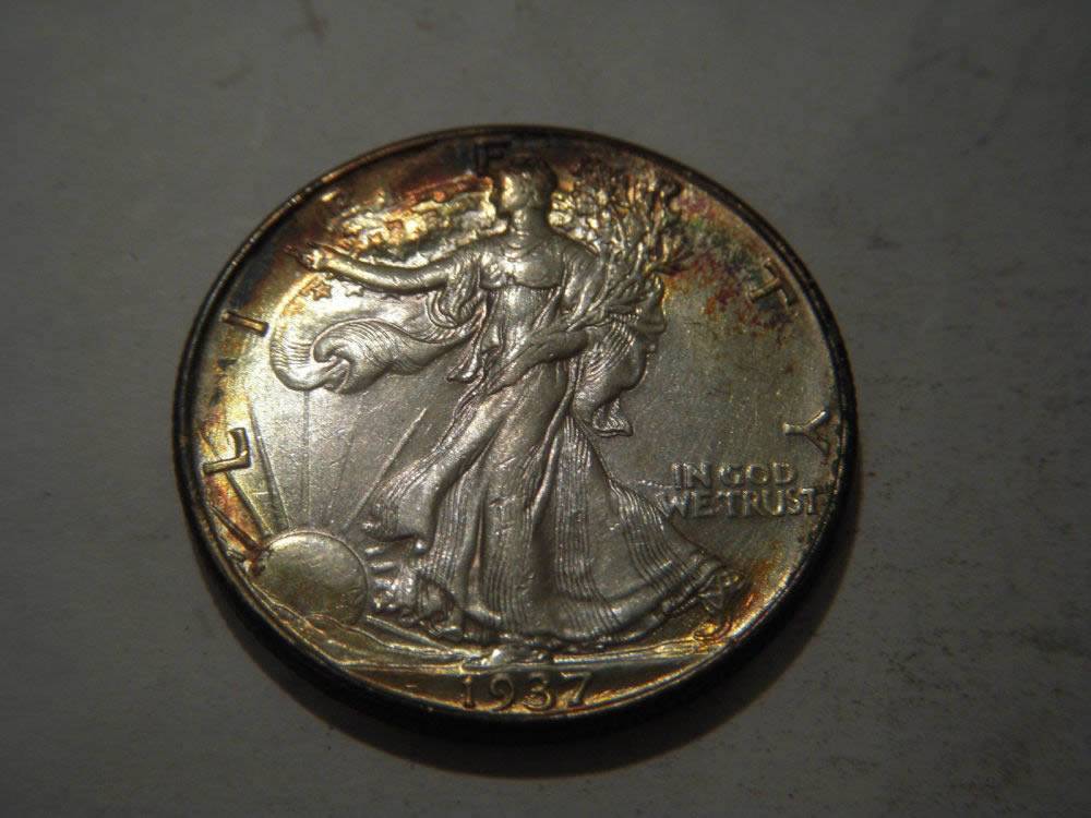 1937-Walking-Liberty-Half-Dollar,-Raw,-Grade-It-: