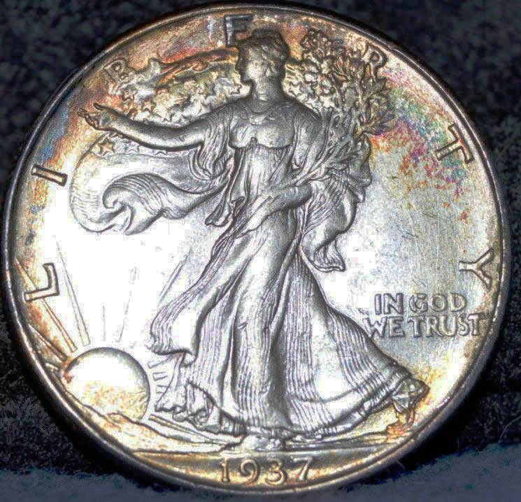 1937-Walking-Liberty-Half-Dollar,-Raw,-Grade-It-: