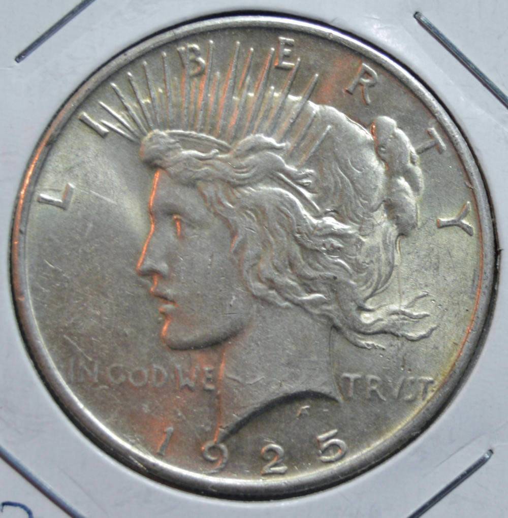 1925-Peace-Dollar,-Raw,-For-Grading