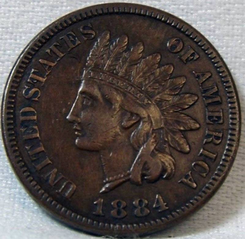 1884-Indian-Head-Cent-For-Grading,-A-Bit-Nicer