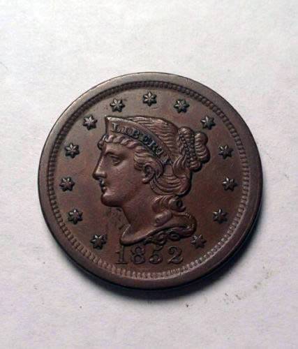 1852-Braided-Hair-Large-Cent-For-Grading.