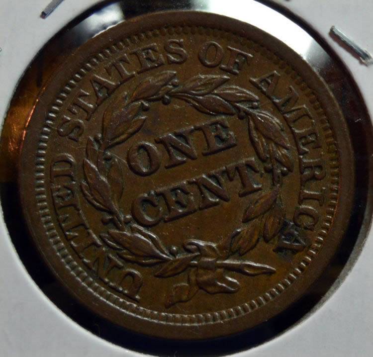 1852-Braided-Hair-Large-Cent-For-Grading.