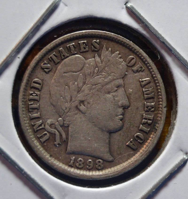 1898-Barber-Dime-For-Grading