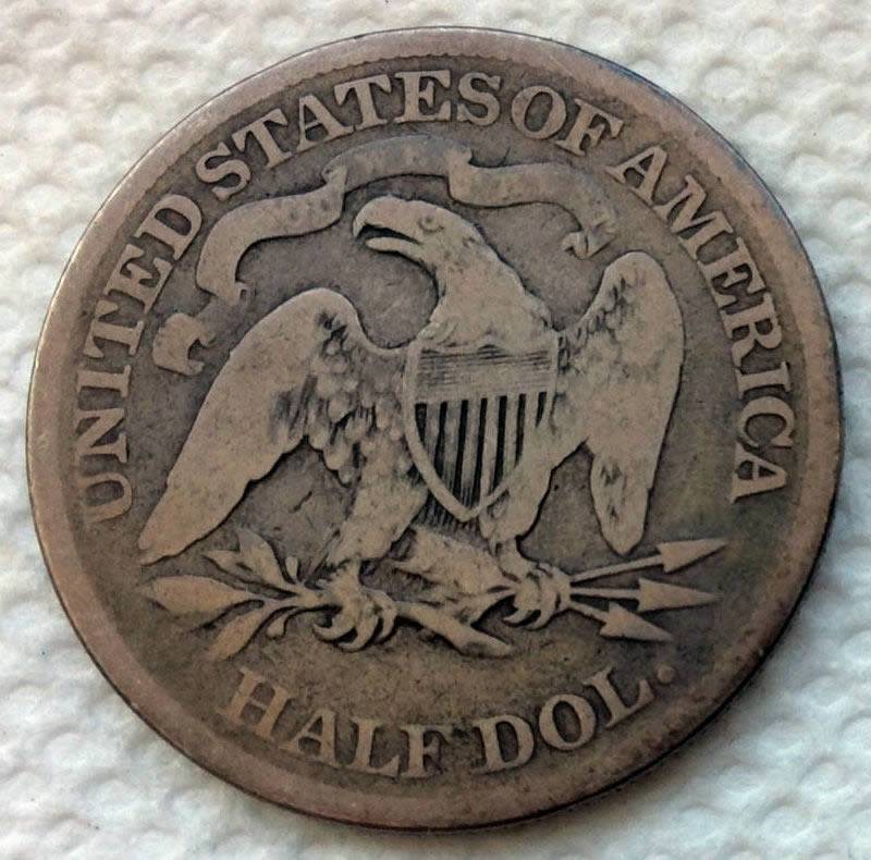 1874-W/Arrows-Liberty-Seated-Half-Dollar-For-Grading