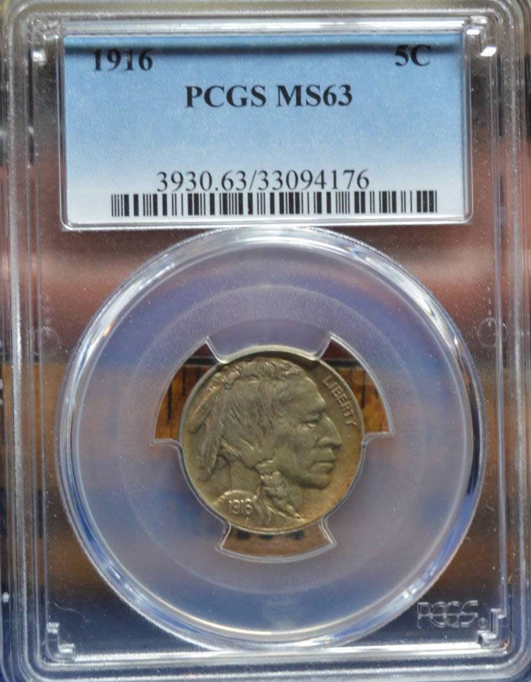 1916-Buffalo-Nickel-PCGS-For-Grading
