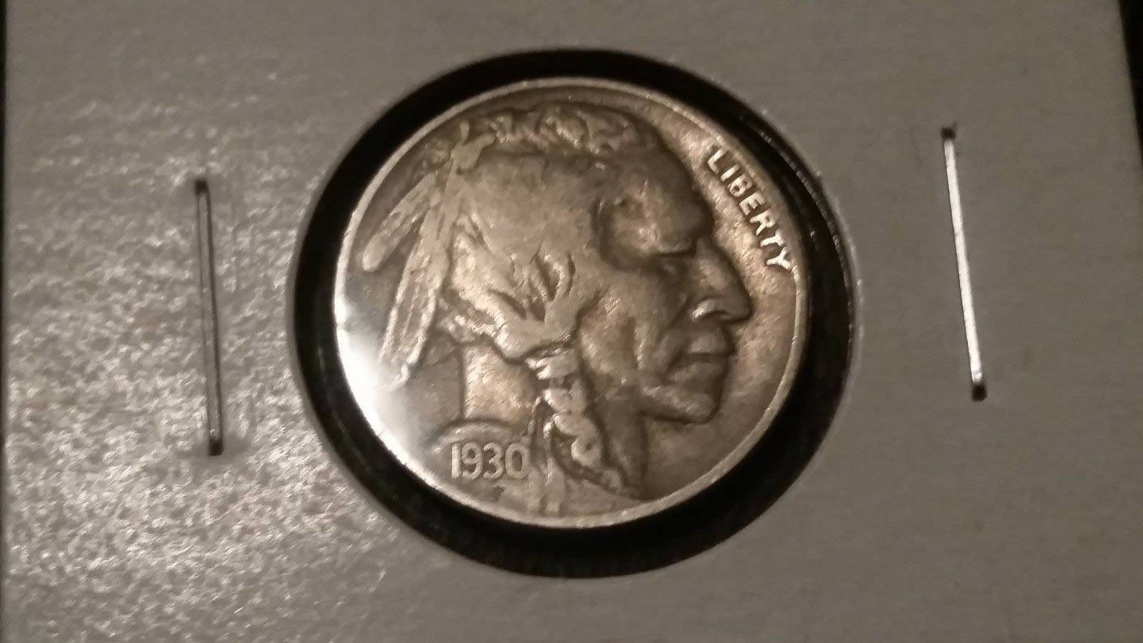 1930-S-Buffalo-Nickel-For-Grading-Raw
