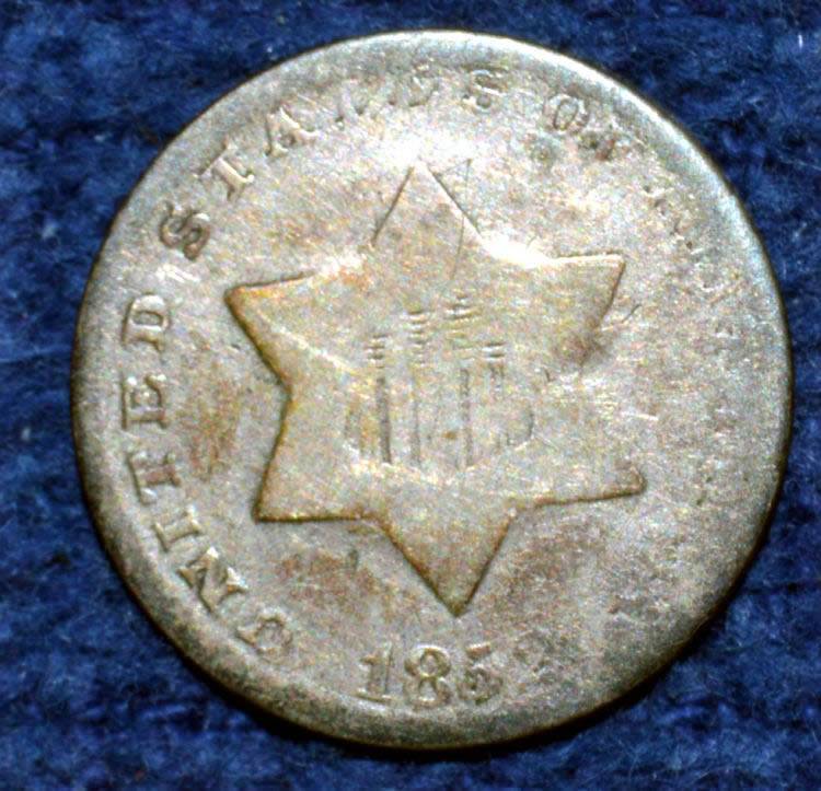 1852-3-Cent-Silver-For-Grading.