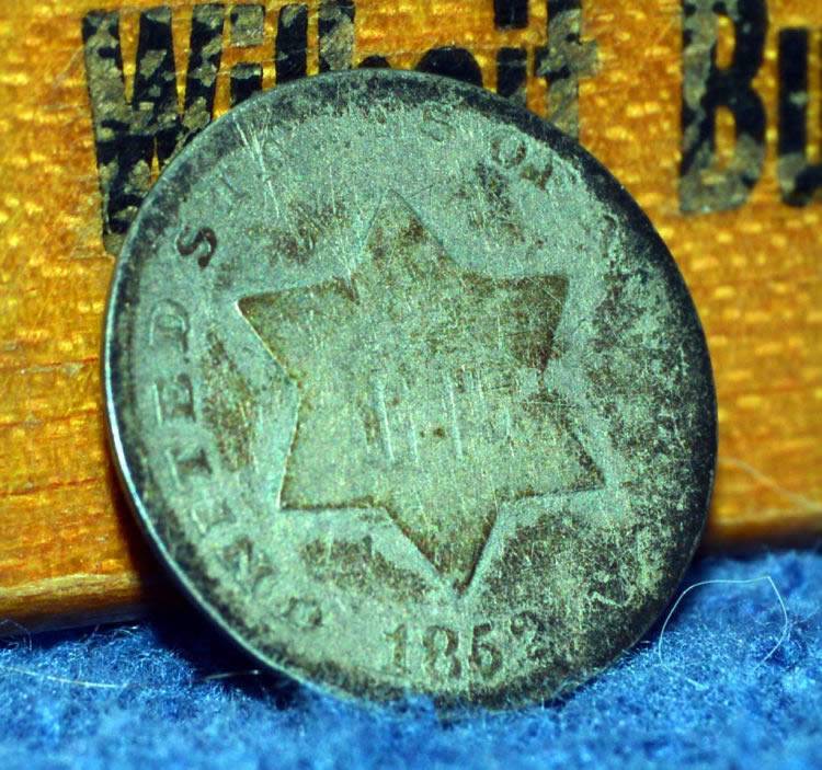 1852-3-Cent-Silver-For-Grading.