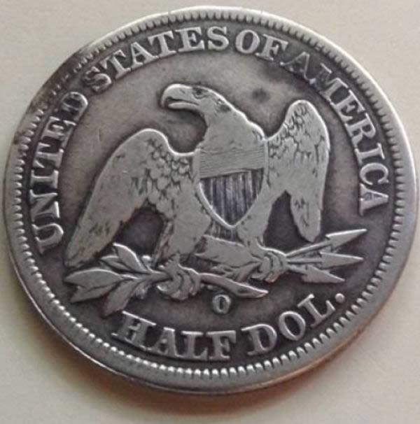 1854-O-Liberty-Seated-Half-Dollar-For-Grading.