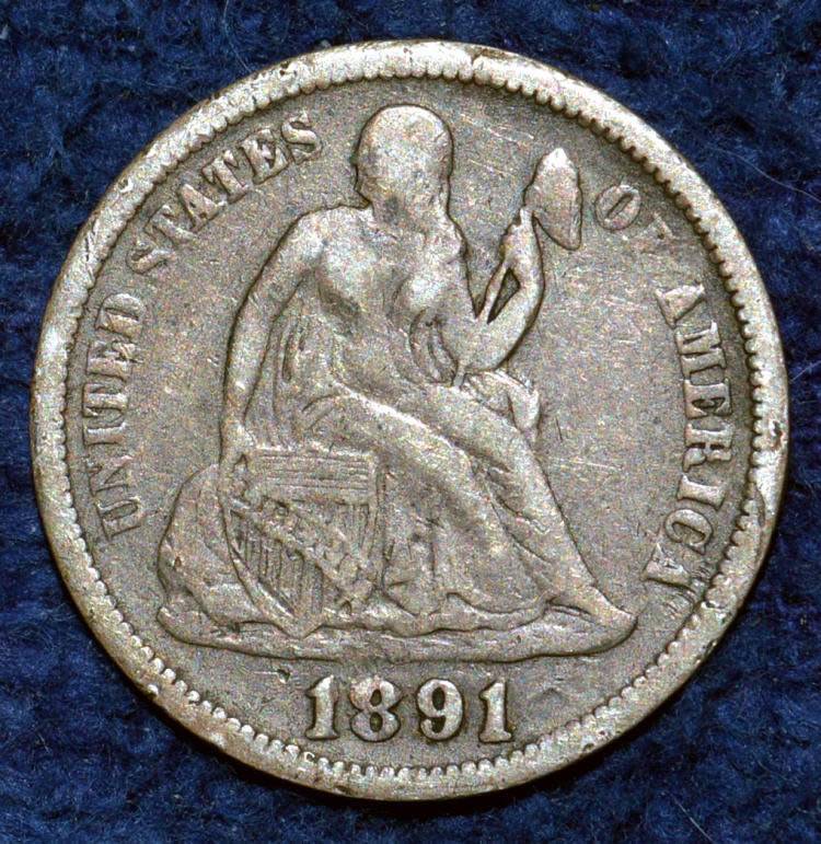 1891-Liberty-Seated-Dime-For-Grading.