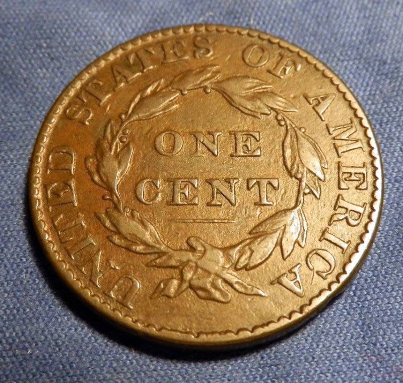 1827-Coronet-Large-Cent,-Newcomb-9-N-9