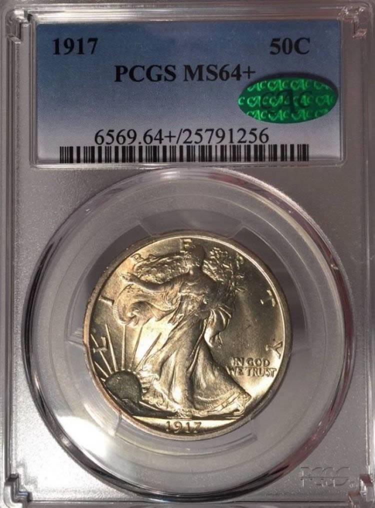 1917-Walking-Liberty-Half-Dollar-For-Grading.-PCGS.