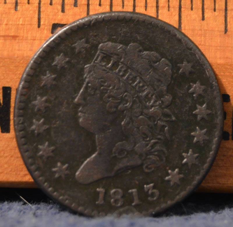 1813-Classic-Head-Large-Cent-For-Grading