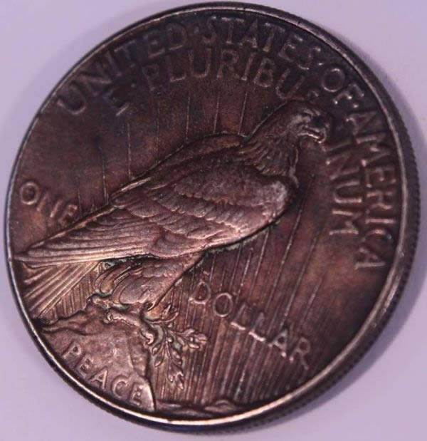 Bizarro-Toned-1934-Peace-Dollar-For-Grading