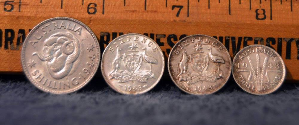 4-WWII-Australian-Coins-2/3-Thoughts-Appreciated-As-To-Grades.