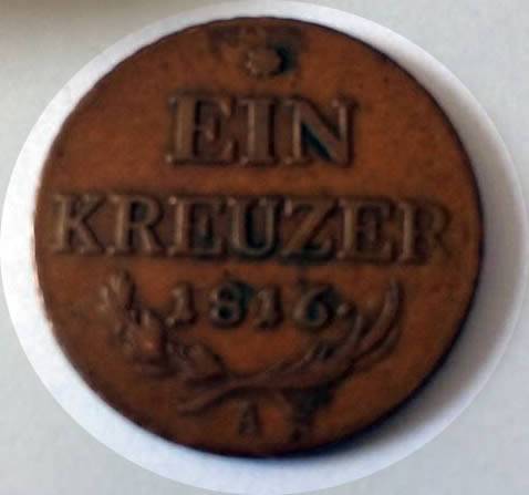 1816-A-Kreuzer-Austria-For-Grading.