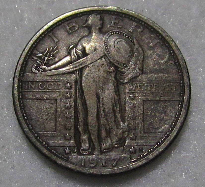1917-D-Standing-Liberty-Quarter-Type-I-For-Grading