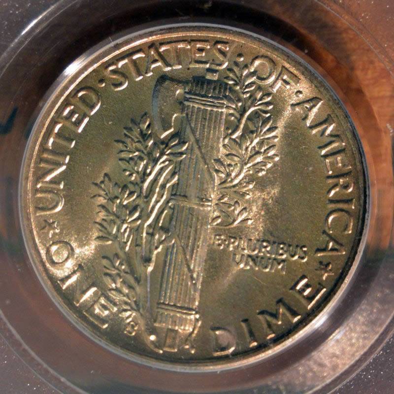 Golden-Toned-1944-S-Mercury-Dime-For-Grading.-Pretty-Coin.