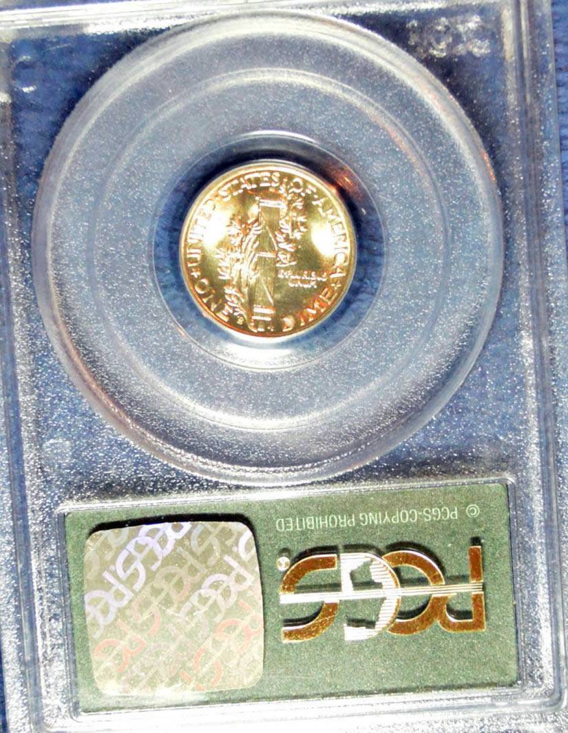 Golden-Toned-1944-S-Mercury-Dime-For-Grading.-Pretty-Coin.