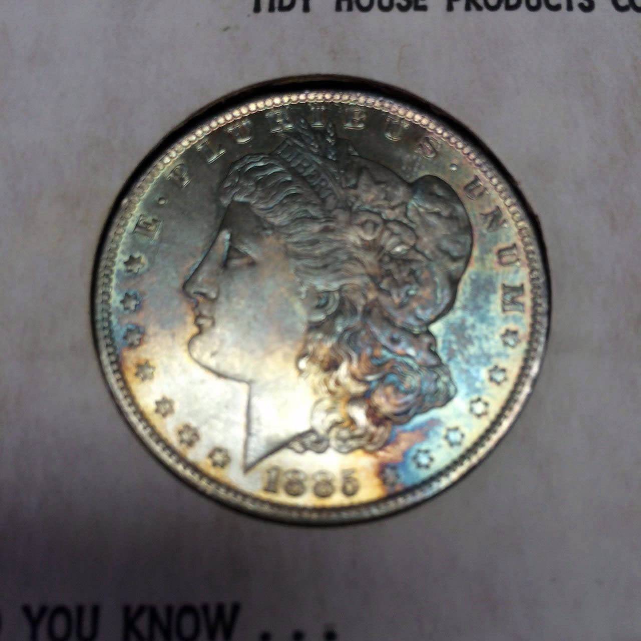Picked-Up-Another-Tidy-House-Morgan-Dollar-Blue/Gold-Toned