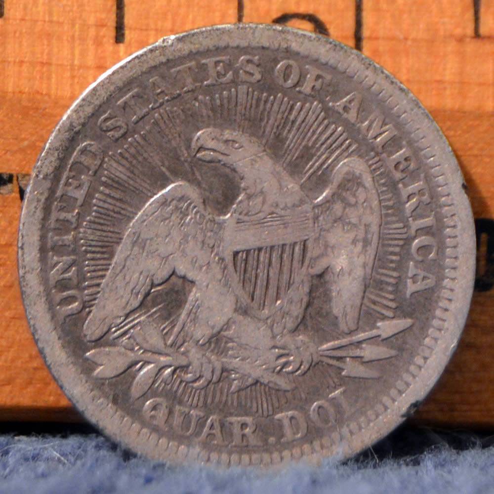 1853-W/Arrows-&-Rays-Liberty-Seated-Quarter-For-Grading