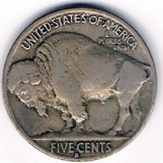 1930-S-Buffalo-Nickel-With-Cracked-Head-For-Grading