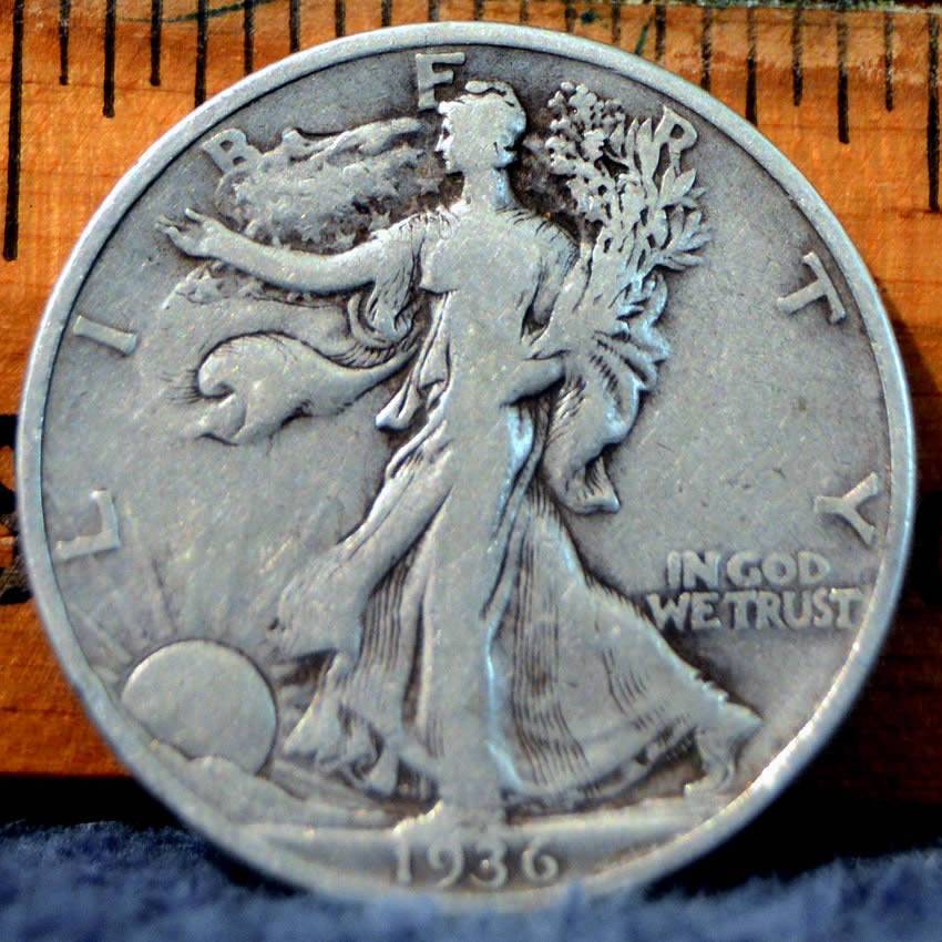 1936-S-&-1939-S-Walking-Liberty-Halves---Melt-Bucket-Rescue,-For-Grading