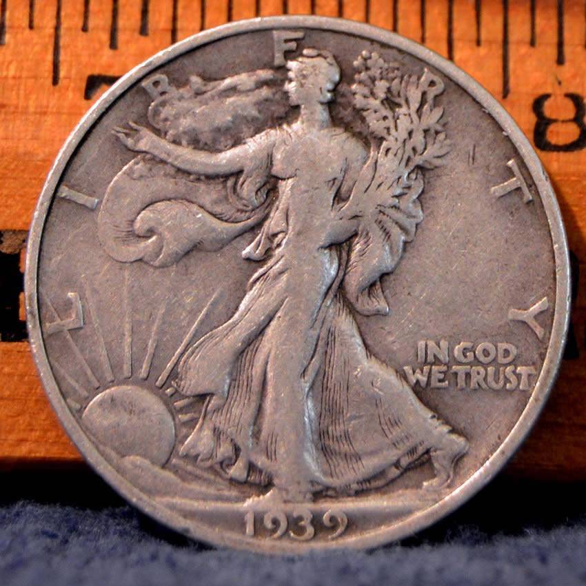 1936-S-&-1939-S-Walking-Liberty-Halves---Melt-Bucket-Rescue,-For-Grading