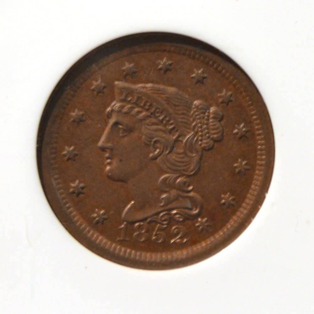 1852-Braided-Hair-Large-Cent-For-Grading-Vs.-NGC-Older-Slab