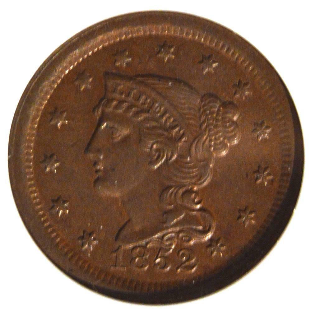 1852-Braided-Hair-Large-Cent-For-Grading-Vs.-NGC-Older-Slab