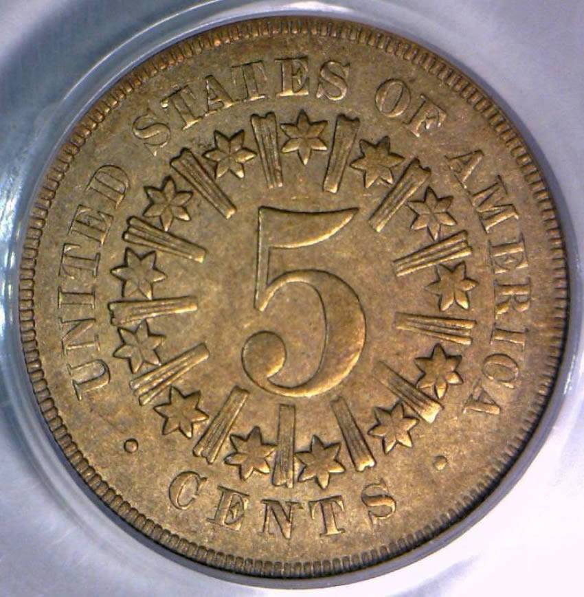 1866-Shield-Nickel-W/Rays-For-Grading-Vs.-PCGS
