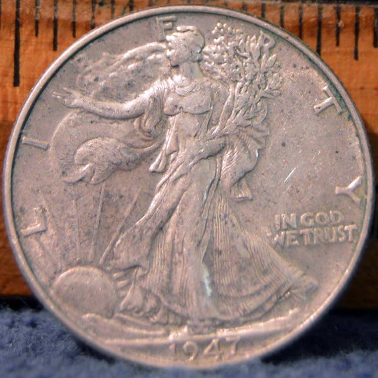 Let's-Grade:-Walking-Liberty-Half-Dollars:-1947-With-Toning-Or-Issues?