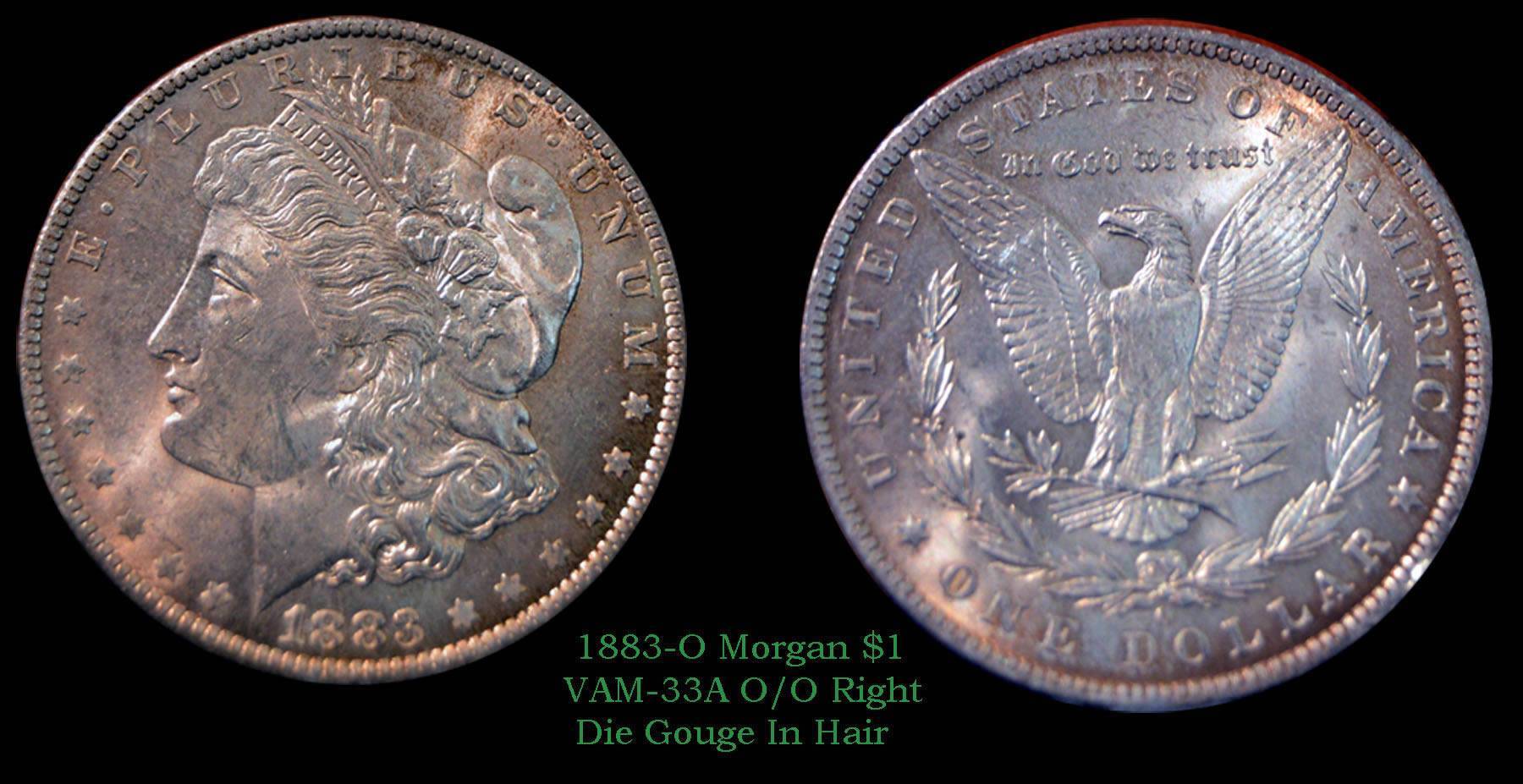 VAM-Pickin',-Bucks-Edition---1883-O/O-VAM-33A-Die-Gouge-In-Hair
