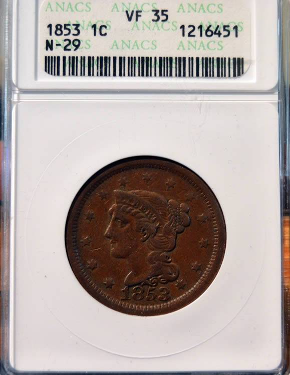 1853-N-29-Braided-Hair-Large-Cent,-You-Vs.-ANACS