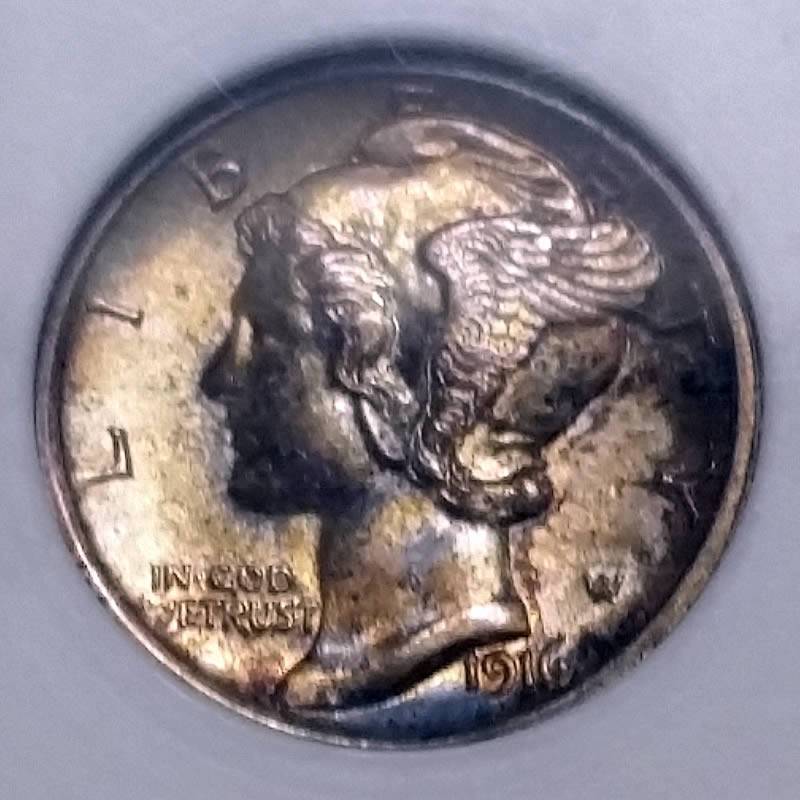 Toned-Mercury-Dimes;-My-Collection-And-Yours