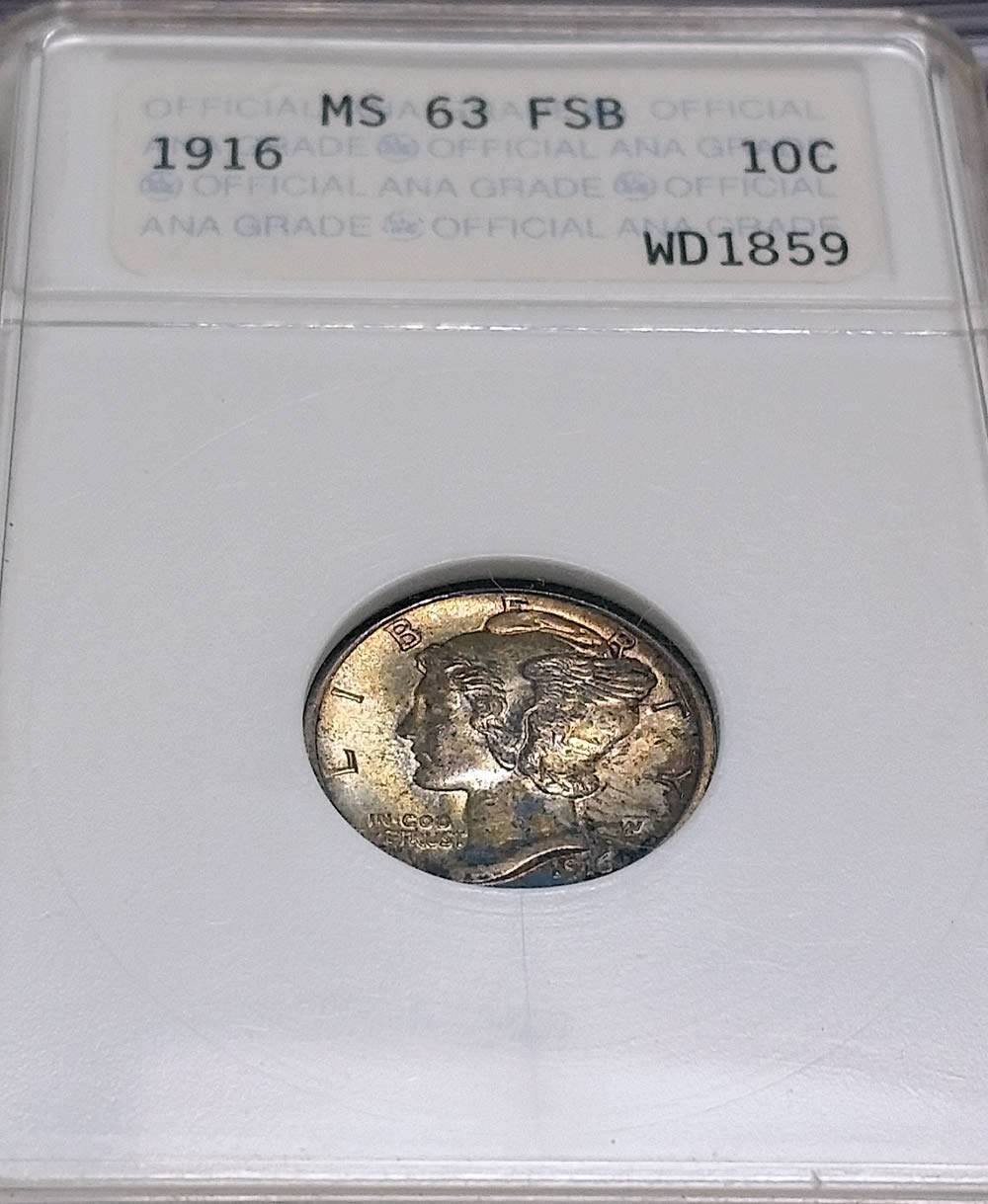 Toned-Mercury-Dimes;-My-Collection-And-Yours