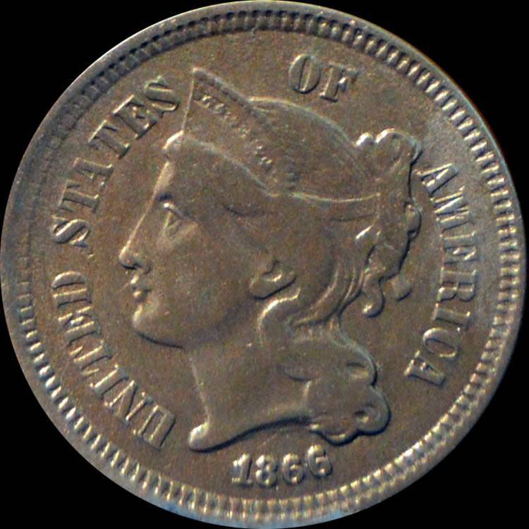 1866-Three-Cents-Nickel-For-Grading