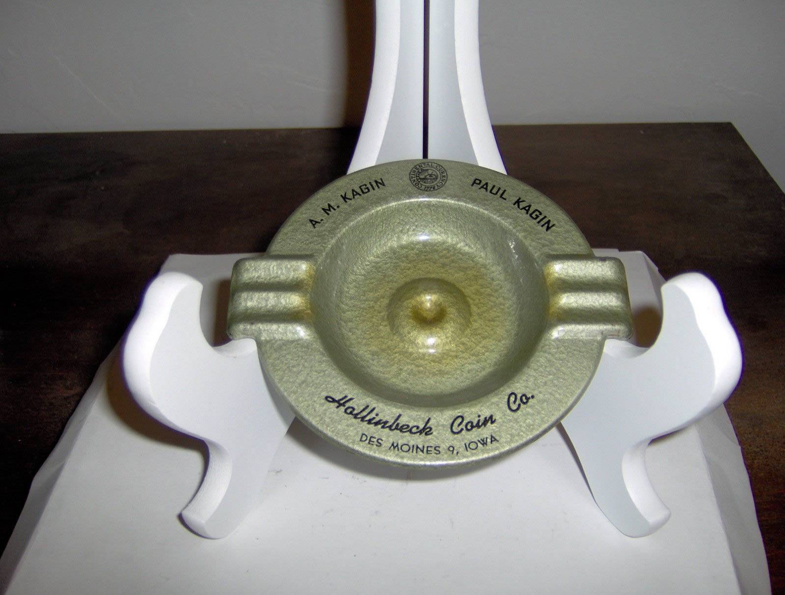 Very-Exonumia:-1950-S-1960-S-Hollinbeck-Coin-Co./Kagin-Ashtray