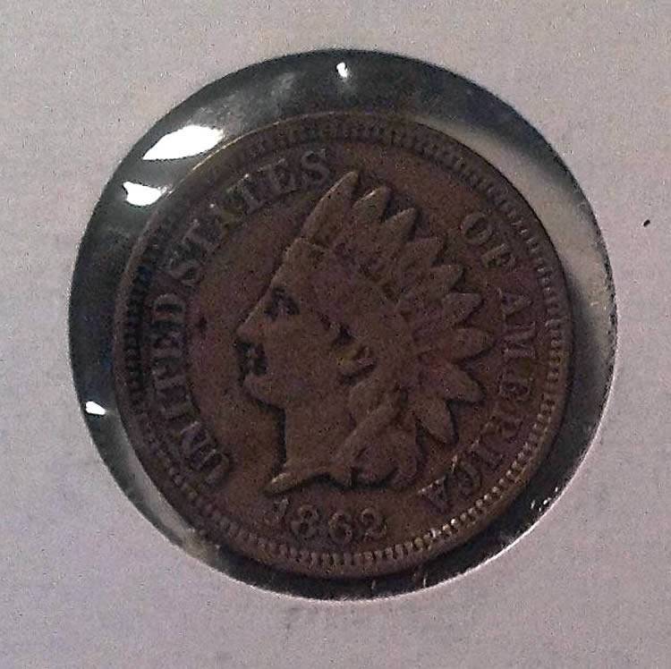 1862-Indian-Head-Cent-Copper-Nickel,-Bad-Photo-Gambling!-*new-Photos-In-Hand.
