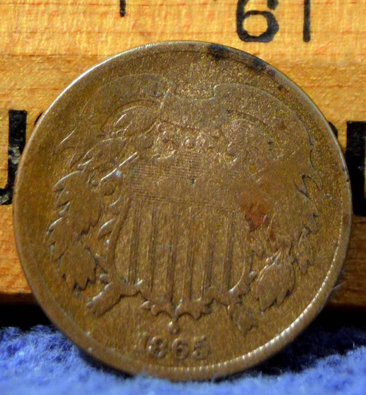 Even-Cheaper-Fun:-1865-Two-Cents-W/Full-Serif-D-In-United