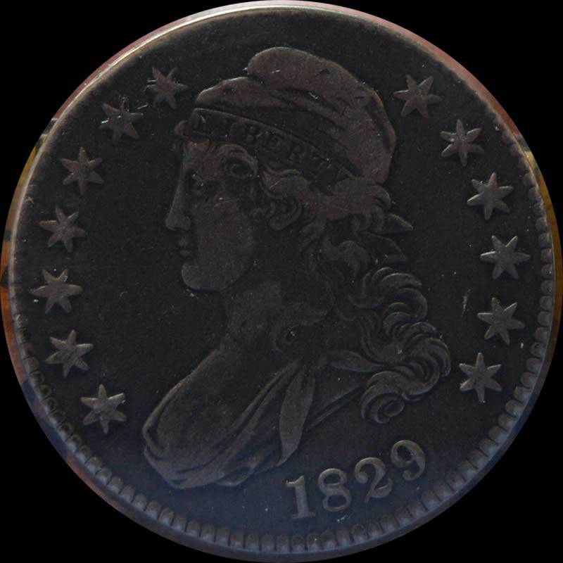 1829-Bust-Half-Dollar-For-Grading,-Raw,-Original,-O-106?