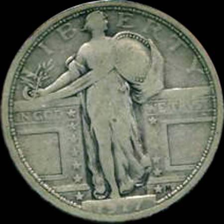 1917-Standing-Liberty-Quarter-Type-I-For-Grading!