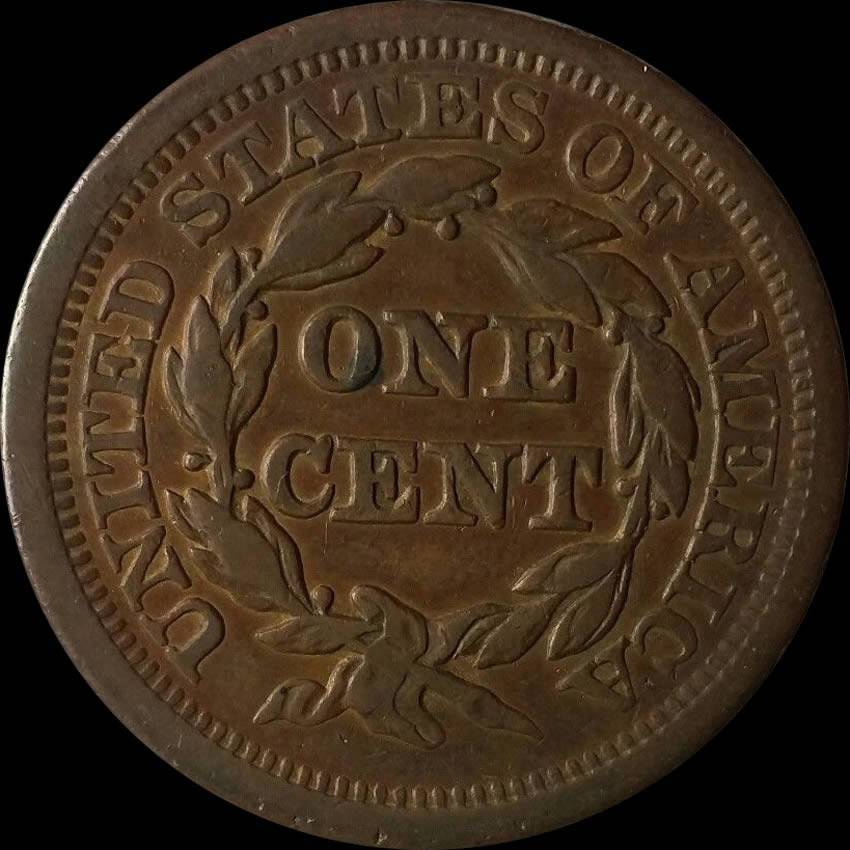 1853-Braided-Hair-Large-Cent-For-Grading.